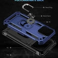 thumbnail image 5 of Dteck for Apple iPhone 16 Pro, Military Grade Armor Ring Holder Case Heavy Duty Magnetic for Car Mount Holder Shockproof TPU Bumper Hard PC Case Rotatable Ring Kickstand Cover,Blue, 5 of 7