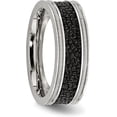 thumbnail image 5 of Chisel Stainless Steel Polished with Genuine Stingray Textured 8.2mm Band - Ring Size 10.5, 5 of 8