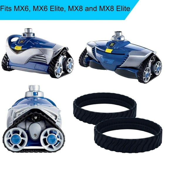 Replacement Track Tire Track Wheel Exact for Zodiac Baracuda MX8 MX6 Pool Cleaner Tire Track, Pack of 2