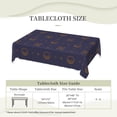 thumbnail image 4 of DouZhe Rectangular Tablecloth, Dark skulls and Bones Table Cloth for Kitchen Dinning Tabletop, 72" x 54" Waterproof Polyester Table Cover, 4 of 8