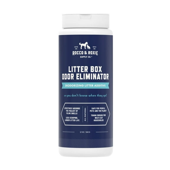 Rocco & Roxie Litter Box Odor Eliminator, Fresh Scent, 12 oz Bottle
