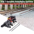 thumbnail image 2 of Yescom 1000W 2in1 Gasoline Demolition Jack Hammer 2 Stroke 32.7CC Drill Chisel Concrete Breaker with Fuel Mixing Tank EPA, 2 of 10