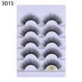 thumbnail image 1 of 5 pares de pestañas postizas 3D, pestañas largas naturales, pestañas cruzadas, extensión de pestañas sin crueldad, maquillaje hecho a mano, herramienta de belleza Tan Jianjun unisex, 1 of 2