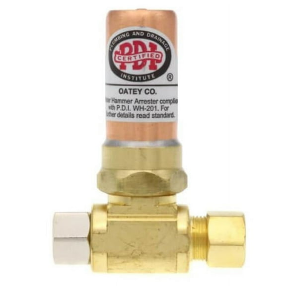 Oatey 34475 0.25 in. Quiet Pipe Arrestor Comp Tee Fitting