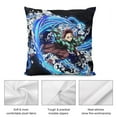 thumbnail image 5 of Demon Slayer Pillow Case Soft Pillow Cover Pillowcase Decorative Cushion Cover Home Decor 22 "x22 ", 5 of 8