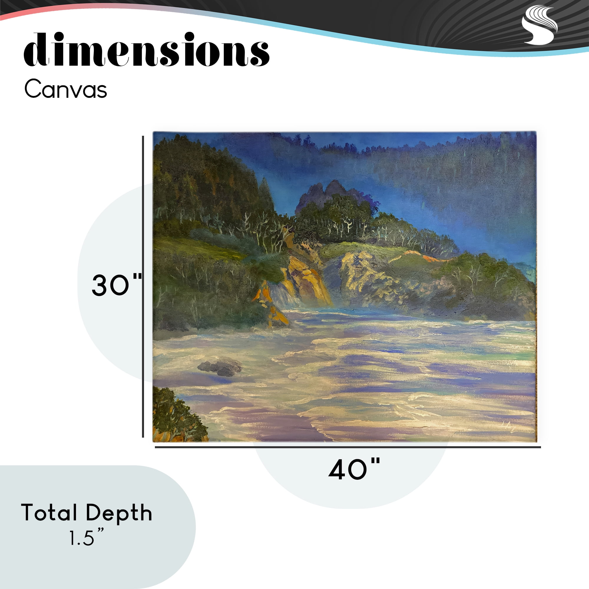 Stupell Industries Natural Wilderness Coastline Canvas Wall Art, design by Lee Ann Zirbes