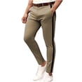 thumbnail image 2 of Dolkfu Summer Mens Pants Business Slim Fit Dress Pants formal Zipper Stretch Trouser for Men L, 2 of 5