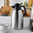 thumbnail image 3 of TrueCraftware- 1.9 Liter/ 64 oz Coffee Server Stainless Steel Exterior- Coffee Carafes for Keeping Hot Liquids Hot Water Urn Coffee Carafe Insulated Stainless Steel For Hot Drinks, 3 of 6