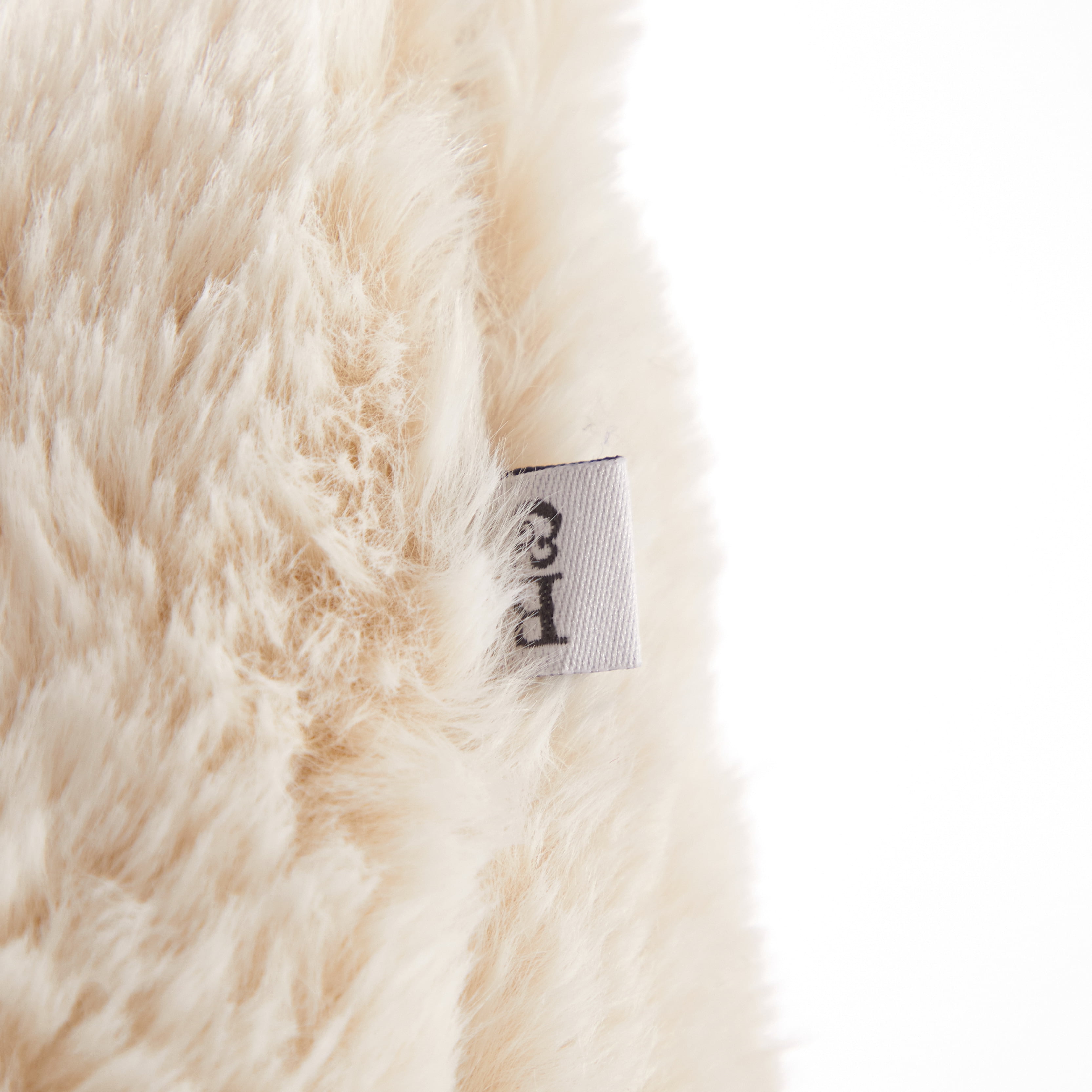 Better Homes & Garden 2pk Faux Tip Dyed Fur Decorative Pillows,  20" x 20" Beige