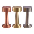 thumbnail image 2 of Lámpara de mesa nórdica con forma de hongo de metal y LED, lámpara de mesa con protección para los ojos, luz de noche para dormitorio, lámpara de mesa retro, lámpara de ambiente, luz de, 2 of 5