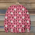 thumbnail image 4 of Wutalume Men's Fashion Christmas Sweater with Holiday Themes, Cozy and Fun for Seasonal Events and Casual Wear,Pink S, 4 of 5