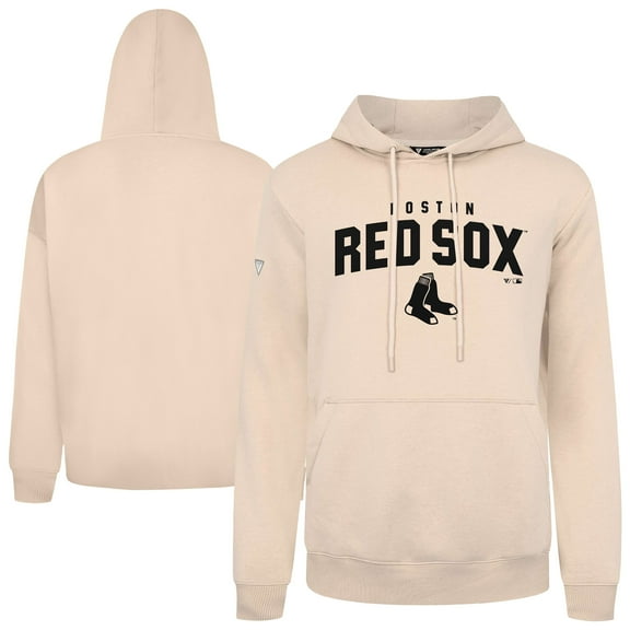 Men's Levelwear Khaki Boston Red Sox Podium Team Arch Pullover Hoodie