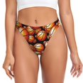 thumbnail image 1 of Fotbe Vintage Basketball Tanga Sin Costuras para Mujer con Estampado – Panties Invisibles, Transpirables y Cómodos para Uso Diario-Small, 1 of 6
