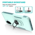 thumbnail image 2 of Rosebono Compatible With Samsung Galaxy A07 Case, Hybrid Case With Adjustable Integrated Ring Kickstand (Green), 2 of 5