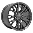 thumbnail image 3 of OE Wheels CV22 17 Inch Rims Fit Corvette C7 Z06 Style 5x120.65 17x9.5 Gloss Gunmetal - Hollander 5734 (Set of 4), 3 of 5