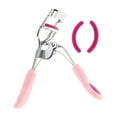 thumbnail image 1 of Rizador de pestañas ligero para mujeres Unique Bargains 1 Pcs para viajes de negocios Acero al carbono PS Rosa claro Rojo rosa, 1 of 3