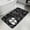 Black, variant on Black White Botanical Bathroom Rugs Non Slip Washable Bath Mat Absorbent Low Pile Front Door Mat Vintage Floral Plants Branch Indoor Doormat for Kitchen Entryway Shower Decor Accessories 31.5"x47.2"