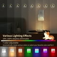 thumbnail image 3 of LISUNAR 7 Color Changing Night Lights,Warm White Night Lights Plug into Wall,Dimmable Plug in Night Light with Dusk to Dawn Sensor,LED&RGB Nightlights for Bedroom,Bathroom,Nursery,Hallway(2pack), 3 of 11