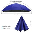 thumbnail image 2 of Uxcell Umbrella Hat 27Inch Hands Free Umbrella Caps for Fishing Camping Navy Blue, 2 of 6
