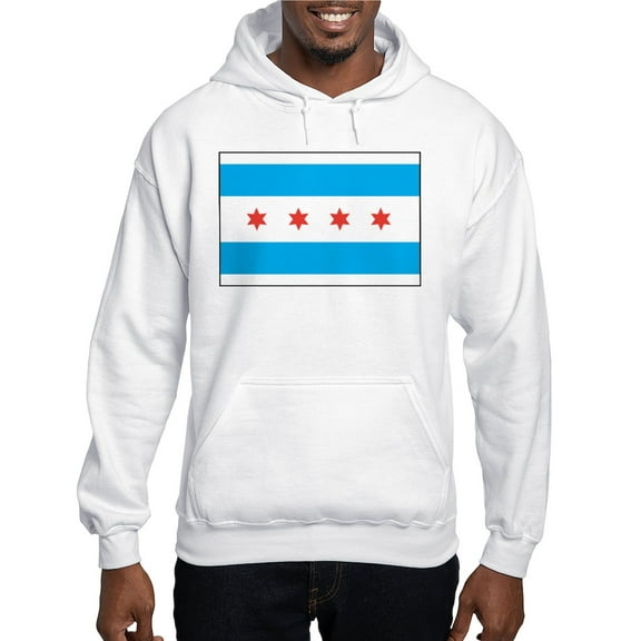 CafePress - Chicago Flag Hooded Sweatshirt - Pullover Hoodie, Hooded Sweatshirt