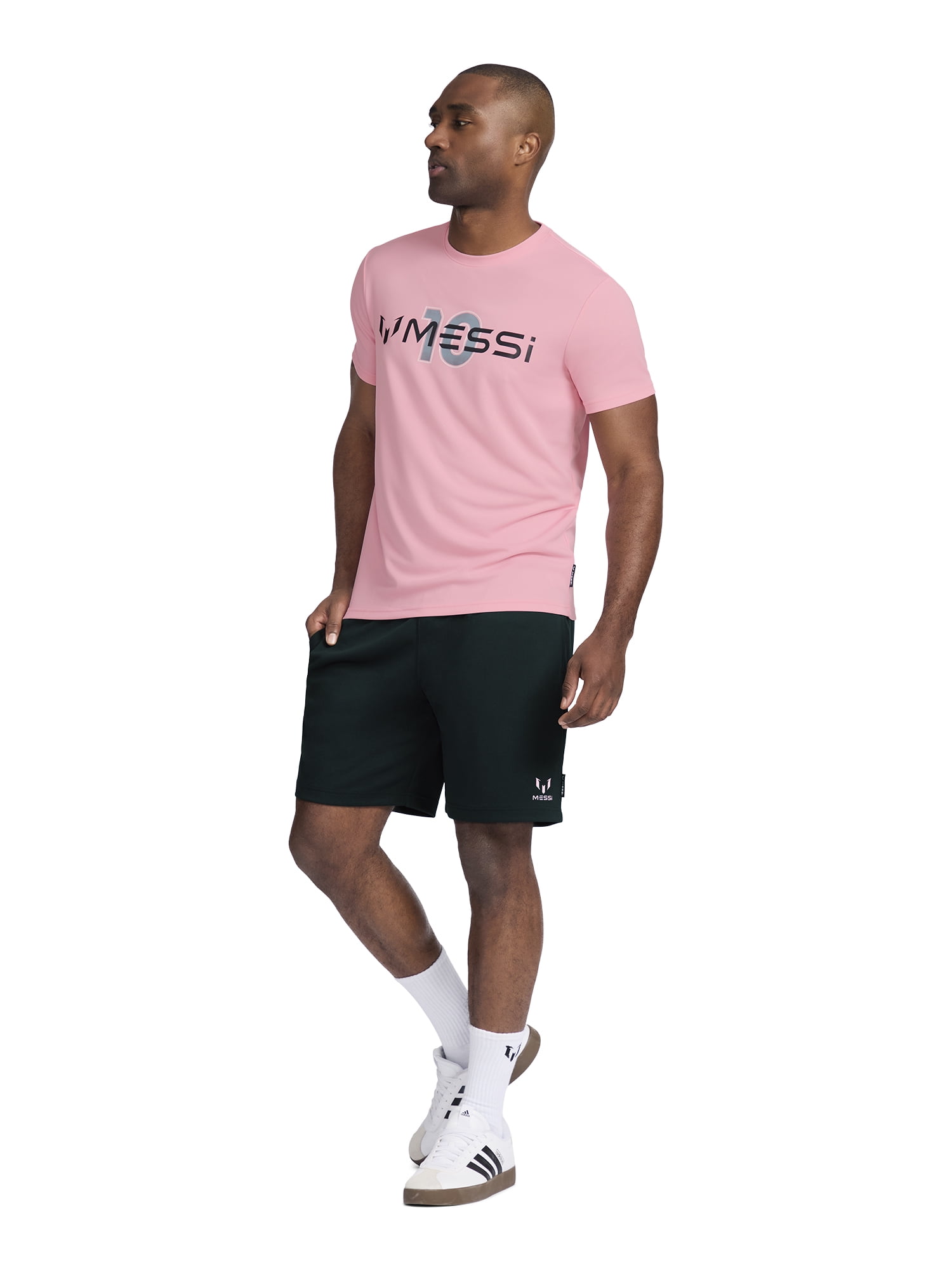 Messi Mens Short Sleeve Athletic Jersey Top, Sizes XS-3XL