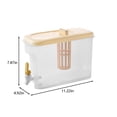 thumbnail image 3 of TopLLC Storage Bins 4L Cold Kettle With Faucet Filter In Refrigerator,Large Capacity Storage For Fruit Juice Dispenser With Ice Grids And Spigot Fruit Teapot Lemonade Bucket Storage Bags, 3 of 6