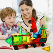 Magblock Magnetic Tiles Car Truck Expansion Set, 2 Piece Magnet Toy
