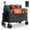 Black, variant on Blazezo Collapsible Wagon Cart, 440lbs Heavy Duty Foldable Utility Wagon, 48in Extended Cargo Platform, All-Terrain Wheels, Portable for Family Camping, Beach, Garden, Grocery