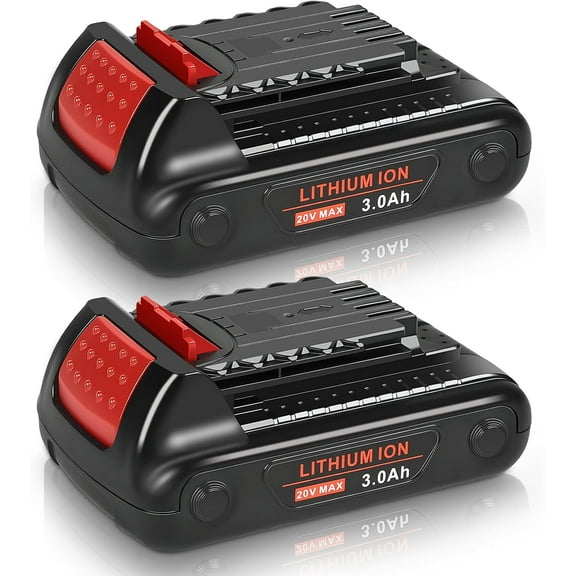 3.0Ah 20V Replacement for Black and Decker 20V Battery 2Packs