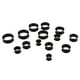 thumbnail image 4 of 7 pares de tapones para los oídos Hugo aros de acrílico túneles de silicona Piercing a la moda Negro, 4 of 10