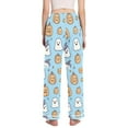 thumbnail image 3 of FORMRS Women's Pajama Pants with Pockets Soft Comfy Loungewear Sleep Bottom, Sizes S-2XL, Blue Halloween Ghosts, 3 of 8