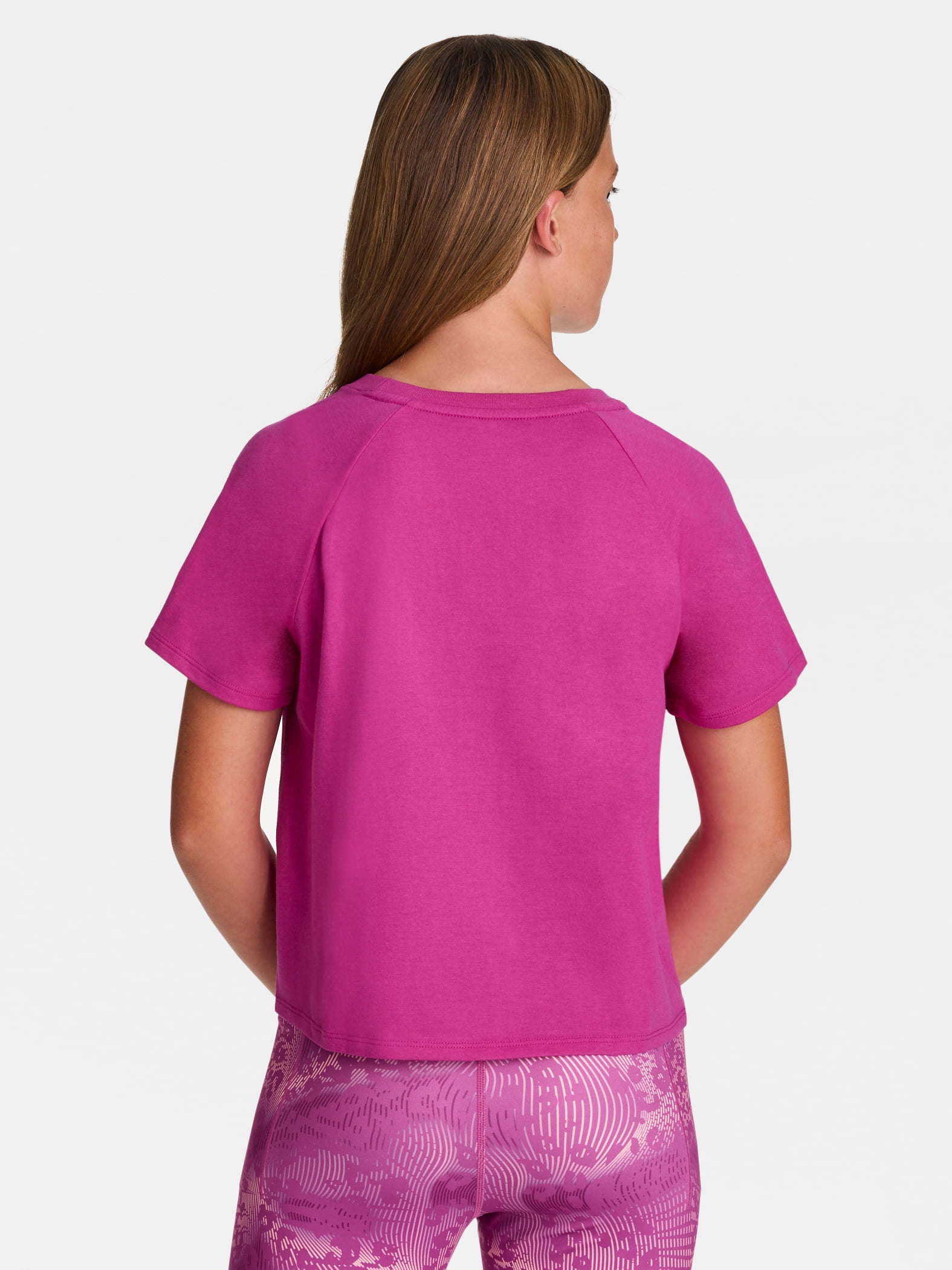 Reebok Girl’s Athletic Boxy Short Sleeve Graphic T-Shirt, Sizes 4-18