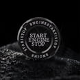 thumbnail image 4 of Engine Start Stop Button Cover Protective Anti Scratch Spin Design Universal One Key Start Button Trim Black, 4 of 5