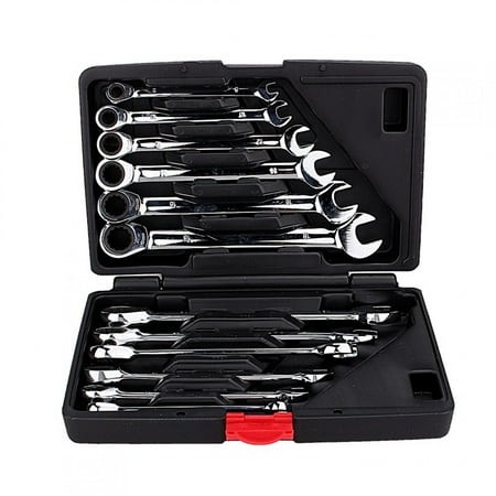 

Combination Hardware Tools 12pcs Fixed Spanners Ratchet Wrench Hand Tool Set Kit 8-19mm