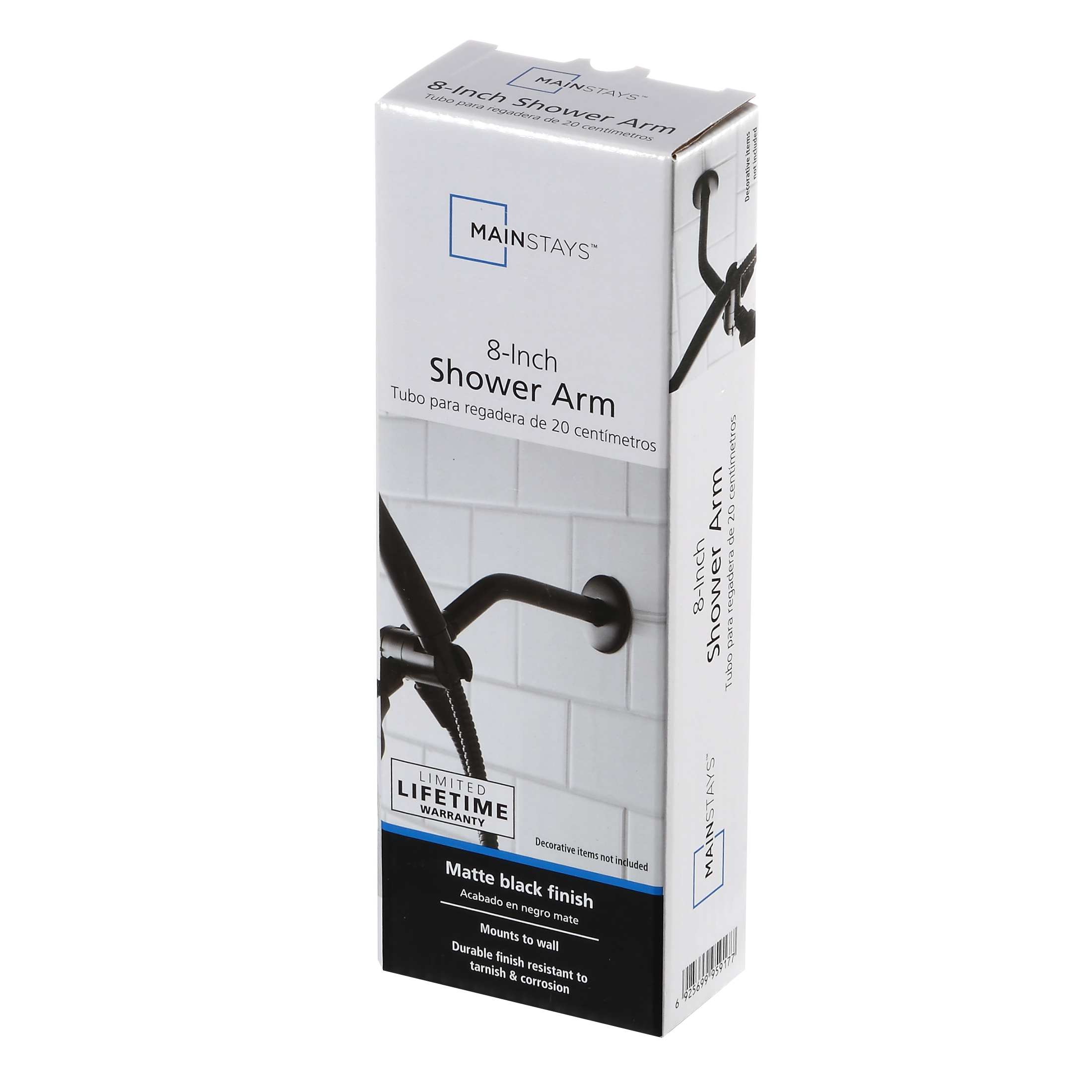 Mainstays Matte Black Shower Arm