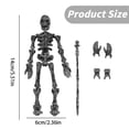 thumbnail image 3 of GiLiling Skeleton Toy 3D Printed Multi-Jointed Movable Skeleton Decor | Collectible Desk/Shelf Decor for Creative Scene Arrangements, Photography Props, and Themed Display Customization, 3 of 9