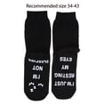 thumbnail image 3 of Milue Men Women Novelty Funny Saying Ankle Socks I Am Not Sleeping Just Resting My Eyes Letters Crew Hosiery Birthday Gifts for Grandpa Dad Mom, 3 of 10
