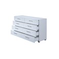 thumbnail image 2 of Hodedah Modern 8-Drawers Engineered Wood Bedroom Dresser in White, 2 of 7