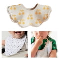 thumbnail image 1 of Baberos de alimentación, babero para bebé, baberos de bandana de muselina ajustables absorbentes, baberos de eructo de baba hechos a mano para regalos Cereza, 1 of 8