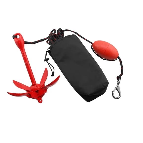 Marine Anchor, Grapnel Anchor Kit For, Canoes Paddle Boards (3.3 Lbs) ,Versatile