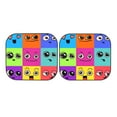 thumbnail image 7 of Kll Doodle Faces Emotions Windshield Sun Shade 2-Piece Foldable Car Front Window Sunshade For Most Sedans Suv Truck- Large, 7 of 7