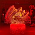 thumbnail image 5 of Sydney Opera House 3d Model Colorful Led Night Light Australia Classic Architectural Decoration Usb Table Lamp Popular Souvenir Ornament Gift, 5 of 5