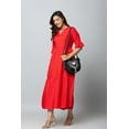 thumbnail image 5 of Dresses for Women Casual Maxi Dress Bell Sleeve All Season Red, 5 of 9