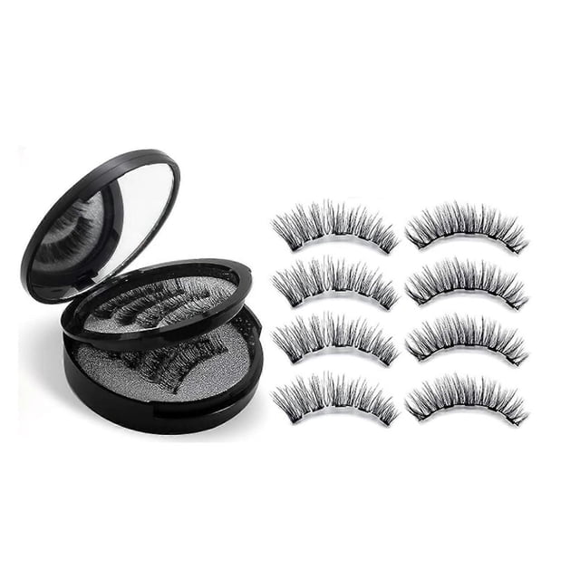 Magnetic False Eyelashes with Applicator Eyelash Curler Glue-free Magnetic Lashes Professional Salon Use