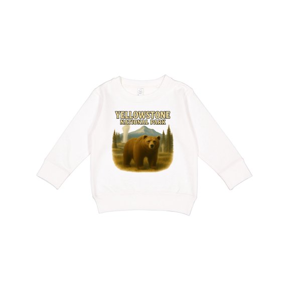 Inktastic Yellowstone National Park Bear Art Toddler Sweatshirt