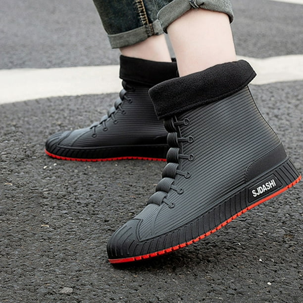Mujer Hombre Botas De Pesca Antideslizantes Y Cómodos Botas De Lluvia Con Forro De Piel Botas A Media Pantorrilla DQrwqpou Tenis De Mujer Tenis De Hombre