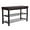 Brown, variant on LINJH Shoe Bench, 3-Tier Shoe Rack for Entryway, Storage Organizer with Foam Padded Seat, Faux Leather, Metal Frame, for Living Room, Hallway, 12.2 x 31.9 x 19.3 Inches, Black