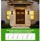 thumbnail image 5 of Lámpara de pared exterior tewei, 22 pulgadas, negra, 2 luces, impermeable, 5 of 8