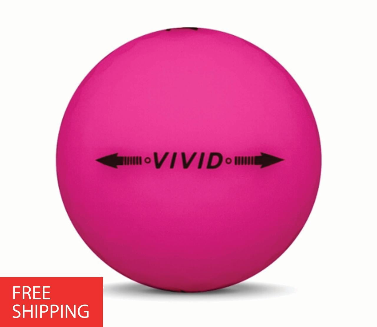 Pre-Owned 24 Volvik Vivid Mat Pink 4A Used Recycled Golf Balls, by Mulligan Golf Balls