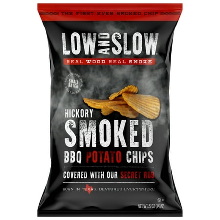 Low and Slow Hickory Smoked Potato Chips, 5 oz Metalized Film Bag